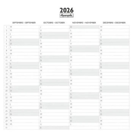 G. Boissonnard, Couleurs, 15x15cm maandkalender 2027