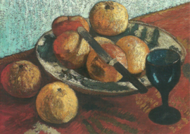 Stilleven met appels en glas , Paula Modersohn-Becker