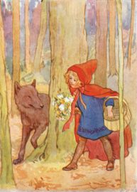 Roodkapje en de wolf, Margaret Tarrant