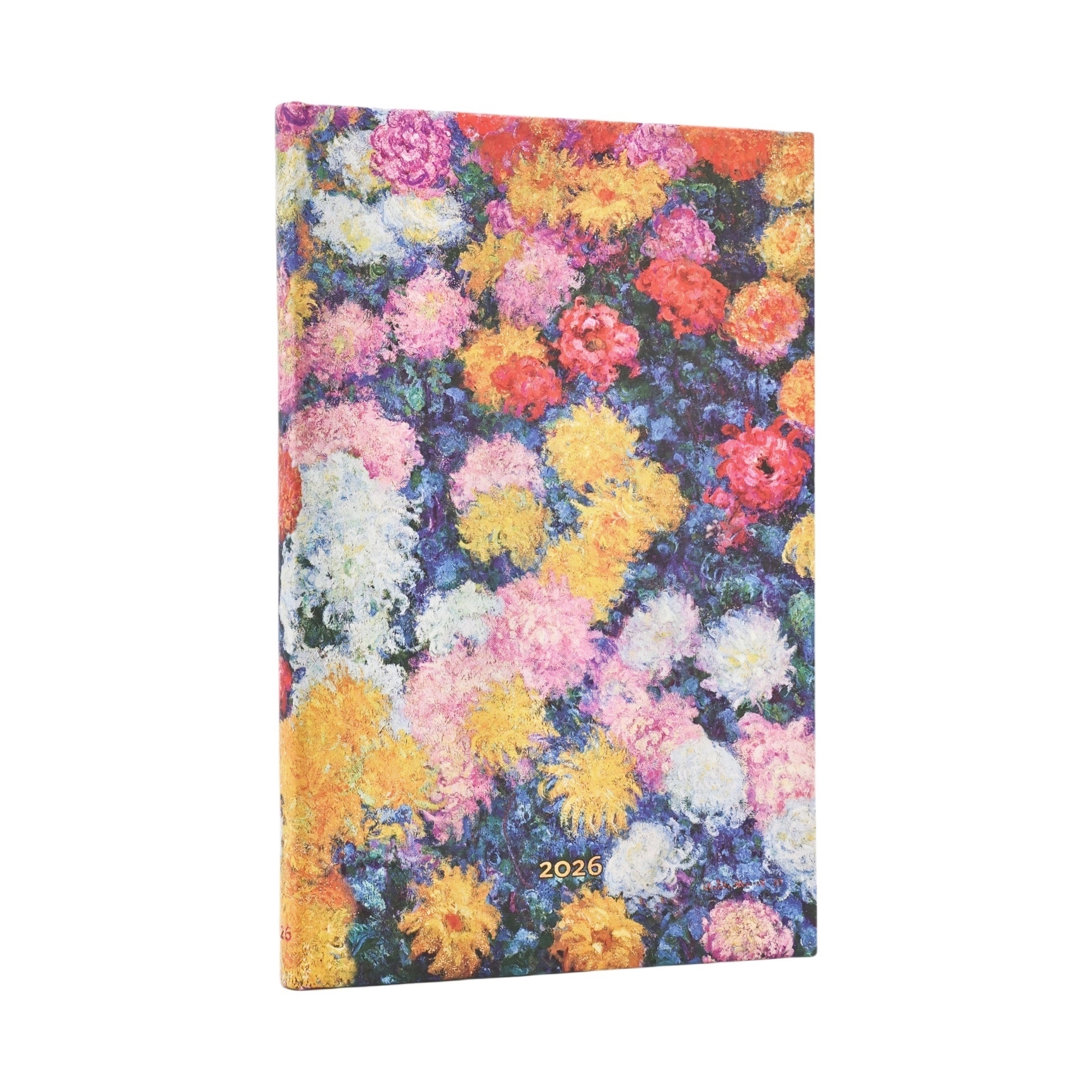 12 maands agenda Paperblanks 2026 Monet's Chrysanthemums Maxi Horizontal
