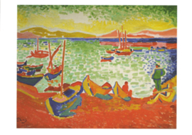 Boten in de haven van Collioure, André Derain