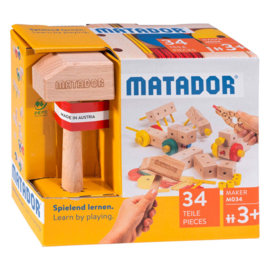 Matador Maker M034 Constructieset Hout, 34dlg (3+)