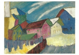 Dorpsstraat in winter, Gabriele Münter