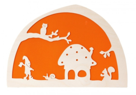 Silhouet De Noest Herfst