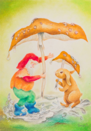 Kabouter in regen 37, Sonja Schoppers A4