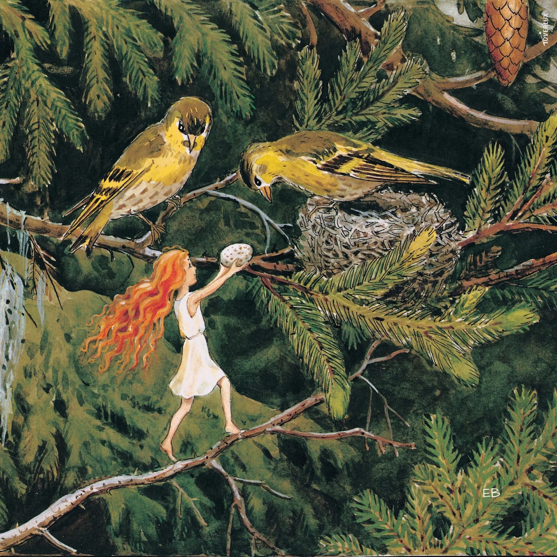 Toverlux 4 verhaalsilhouetten het zonnenei (Elsa Beskow)