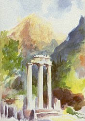 Omgeving Athena Pronea tempel, David Newbatt