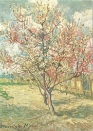 Bloeiende perzikboom roze, Vincent van Gogh