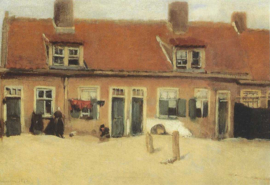 Oude huizen in Scheveningen, Max Liebermann