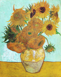 Twaalf zonnebloemen in een vaas, Vincent van Gogh, poster