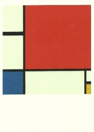 Compositie met rood, blauw en geel, Piet Mondriaan