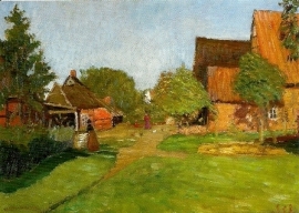 Boerderijen in Fischerhude, Otto Modersohn