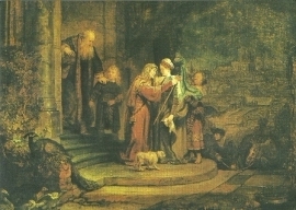 Maria's bezoek bij Elisabeth, Rembrandt