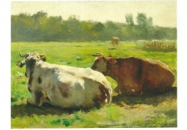Koeien in een weide, Jules Dupré