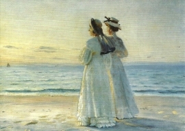 Twee vrouwen op het strand van Skagen, Michael Ancher