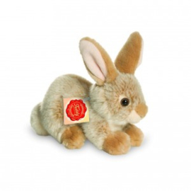 Konijn zittend beige (18 cm)