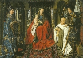 Madonna met kind en kanunnik, Jan van Eyck