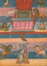 De vier evangelistensymbolen, Frans manuscript