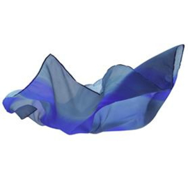 Speeldoek zijde, oceaan (90x90cm)