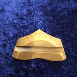Houder voor agaatschijf 4,5x7,5 cm,  Franke houtsnijwerk