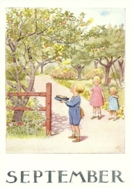 Maandkaart september, Elsa Beskow