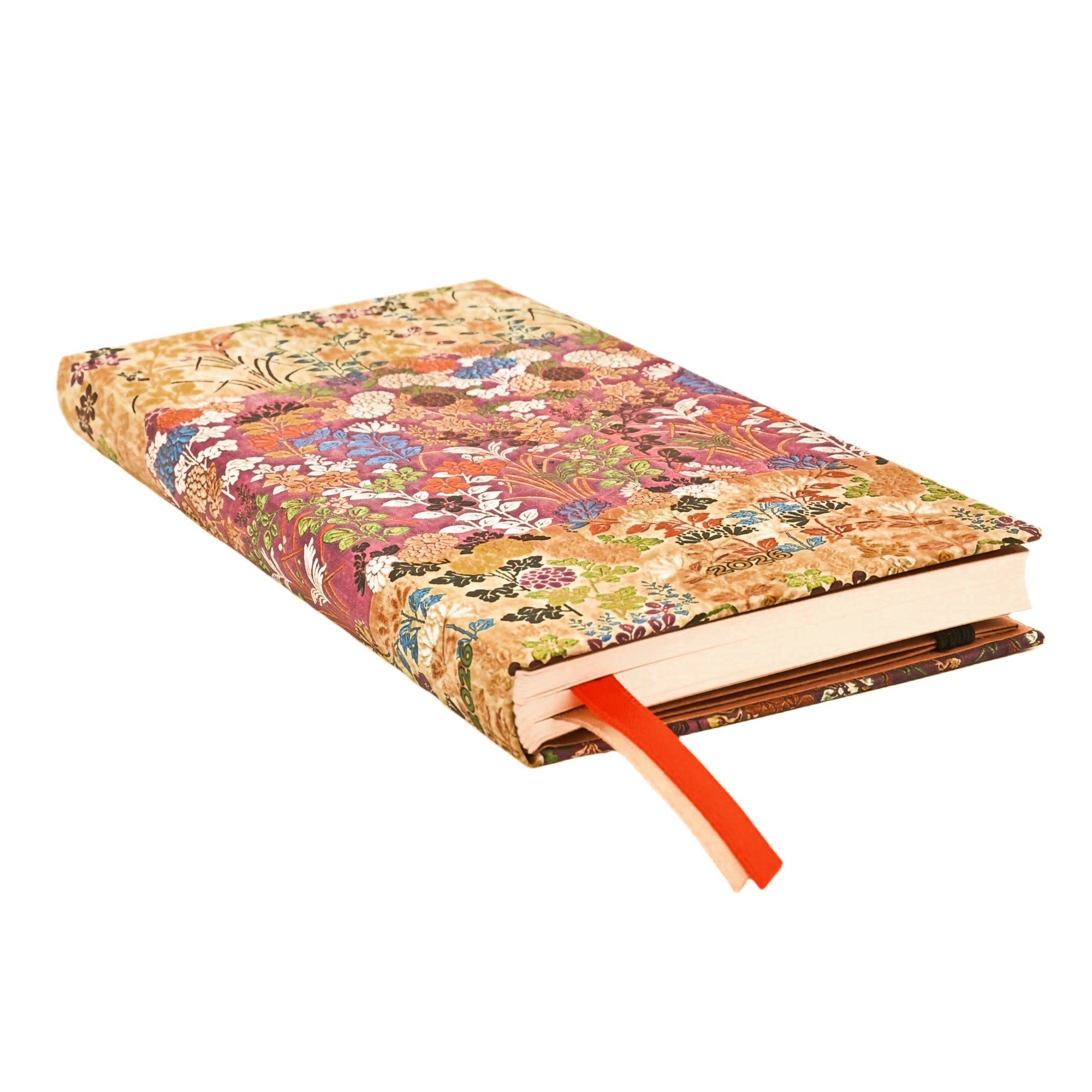 12 maands agenda Paperblanks 2026 Kara-ori Pink Slim Horizontal