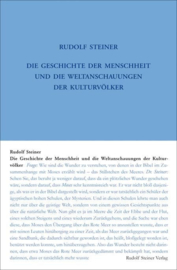 Die Geschichte der Menschheit und die Weltanschauungen der Kulturvölker Band VII GA 353 / Rudolf Steiner