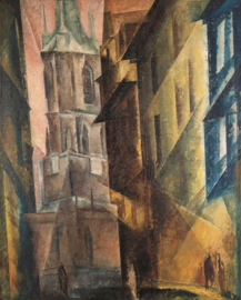 Rode toren II, Lyonel Feininger