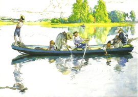 Viking aanval in Dalarna, Carl Larsson