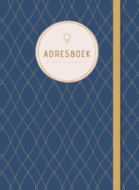 Adresboek klein, dark blue