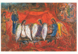 Abraham en de drie engelen, Marc Chagall