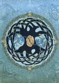 Amber Lotus notebook, Celtic Mandala