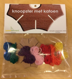 Knoopster met katoen
