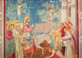Intocht in Jeruzalem, Giotto di Bondone