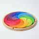 Puzzel regenboog kleurencirkel