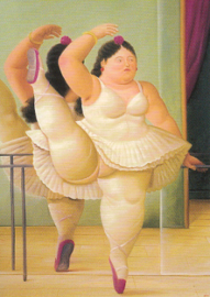 Ballerina bij de barre, Fernando Botero
