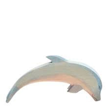 Dolfijn met kop omlaag