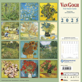 Van Gogh, From Vincent's Garden,  Kalender 2025