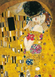 De kus (detail), Gustav Klimt