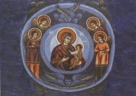 Moedergod met kind en engelen, Roemeens-Byzantijns