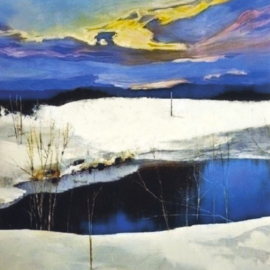 Spring-winter landscape 6, Azad Saber