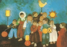 Kinderen met lampionnen, Heide Dahl