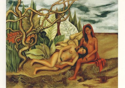 Twee naakten in het bos, Frida Kahlo