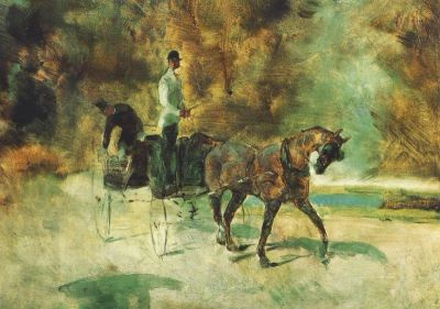 De koets, Henri de Toulouse-Lautrec