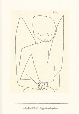 Vergesslicher engel, Paul Klee, dubbele kaart