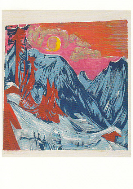Winter maannacht, Ernst Ludwig Kirchner