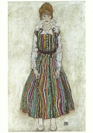 Portret van Edith Schiele, Egon Schiele