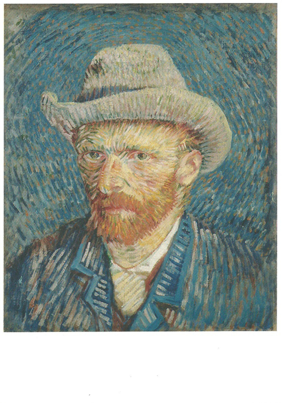 Zelfportret met viltren hoed, Vincent van Gogh