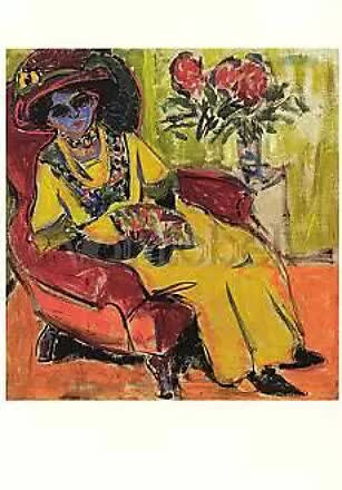 Zittende dame, Ernst Ludwig Kirchner