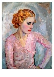 Jonge vrouw met roze blouse, Jan Sluijters
